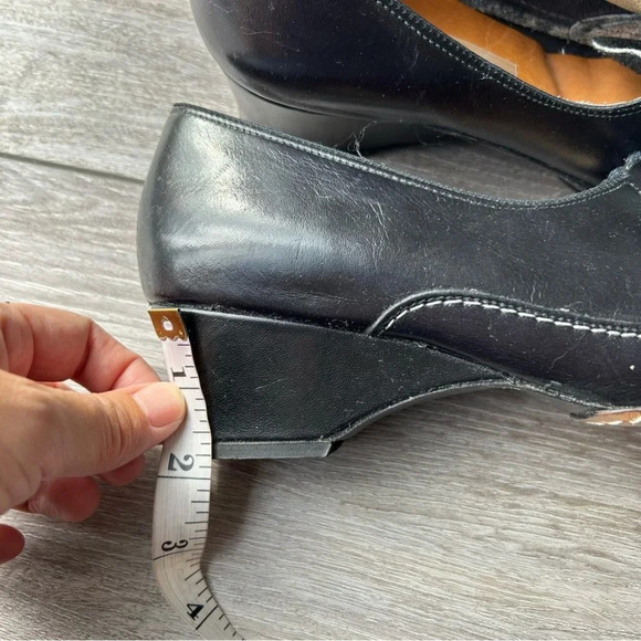 Vintage Contoura Black Full Leather  Lace Up Shoes - Picture 15 of 15